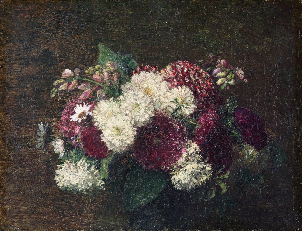 Rond Boeket door Ignace Henri Jean Fantin Latour