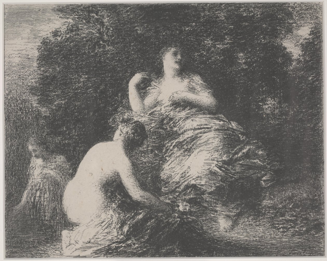 De Baadsters door Ignace Henri Jean Fantin Latour