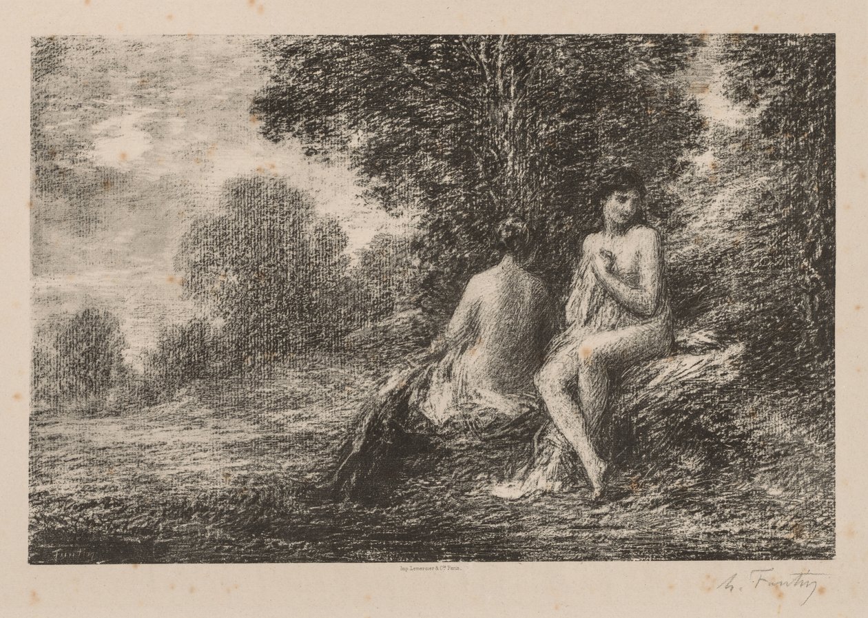 Badhuis door Ignace Henri Jean Fantin Latour