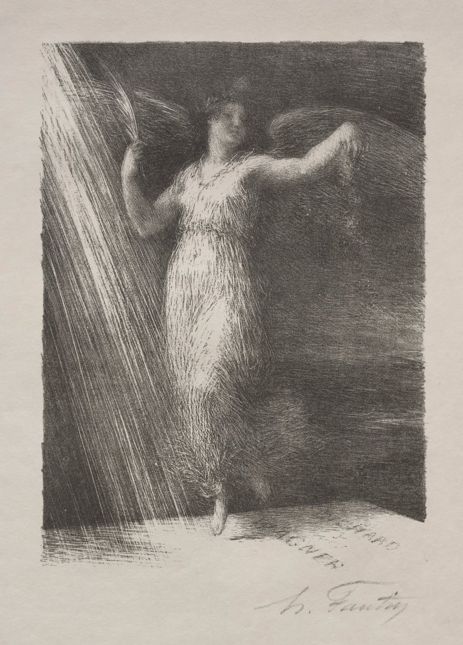 Glorie door Ignace Henri Jean Fantin Latour