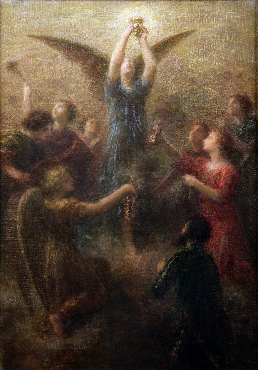 Lohengrin door Ignace Henri Jean Fantin Latour