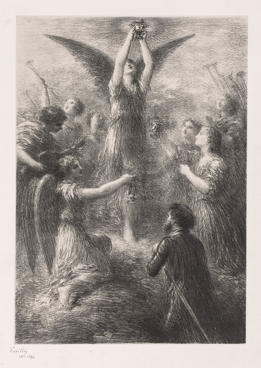 Prelude tot Lohengrin, 1898 door Ignace Henri Jean Fantin Latour