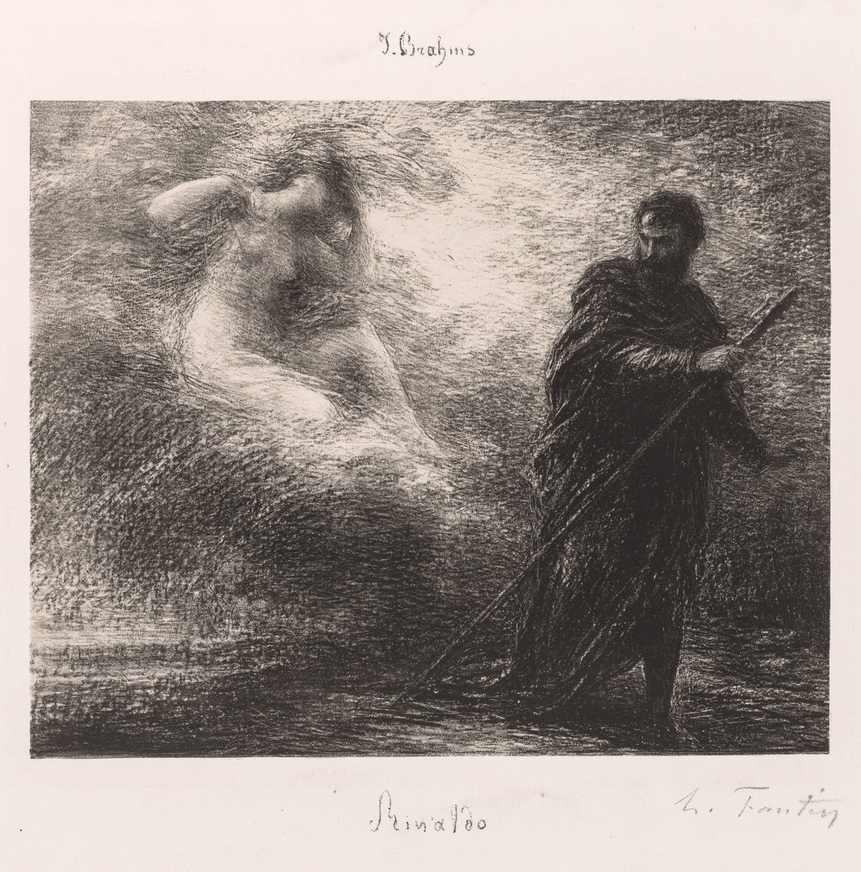 Rinaldo, 1881 door Ignace Henri Jean Fantin Latour