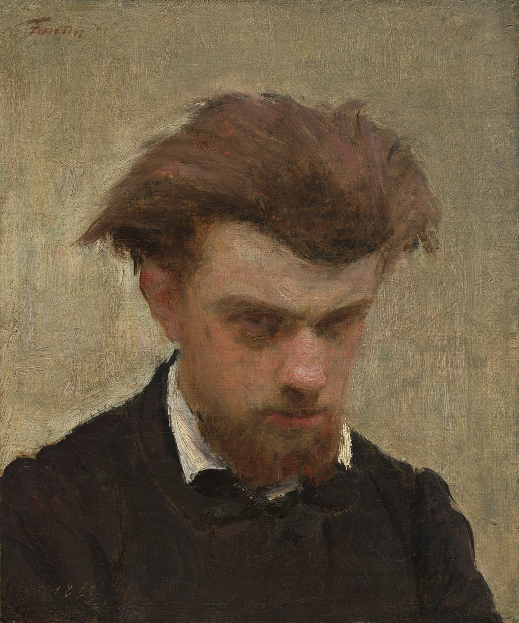 Zelfportret door Ignace Henri Jean Fantin Latour
