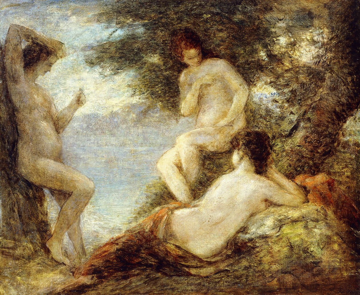 Sirenen, ca. 1904 door Ignace Henri Jean Fantin Latour