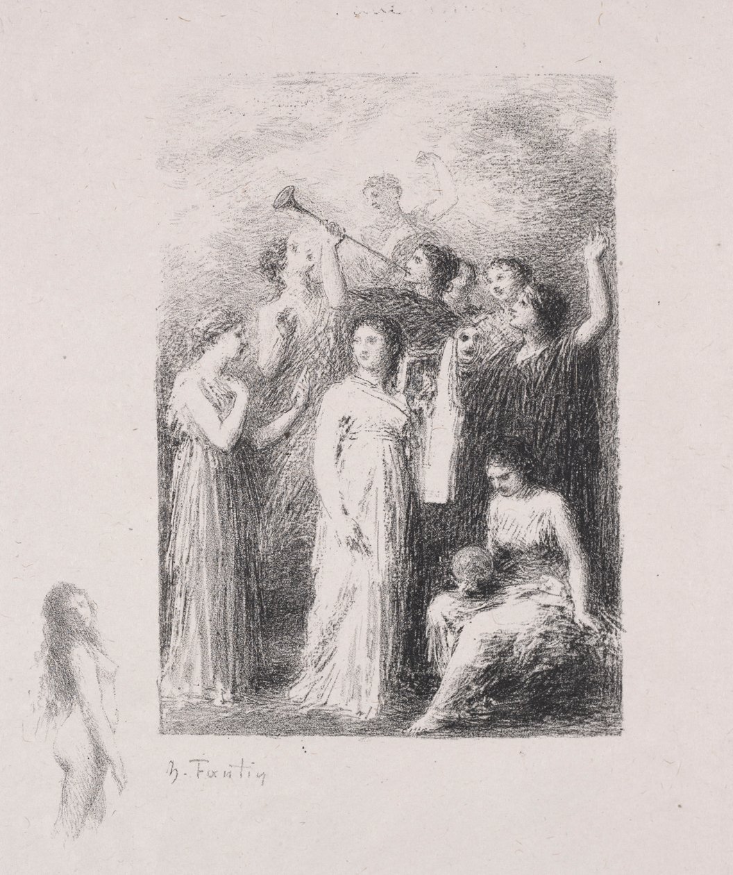 De Blinden door Ignace Henri Jean Fantin Latour