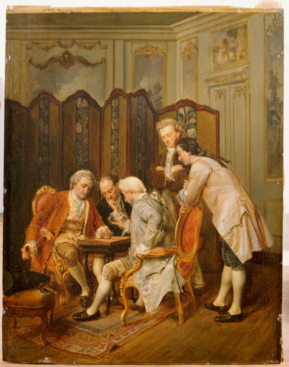 De Backgammon Spelers, 1866 door Ignacio Leon y Escosura