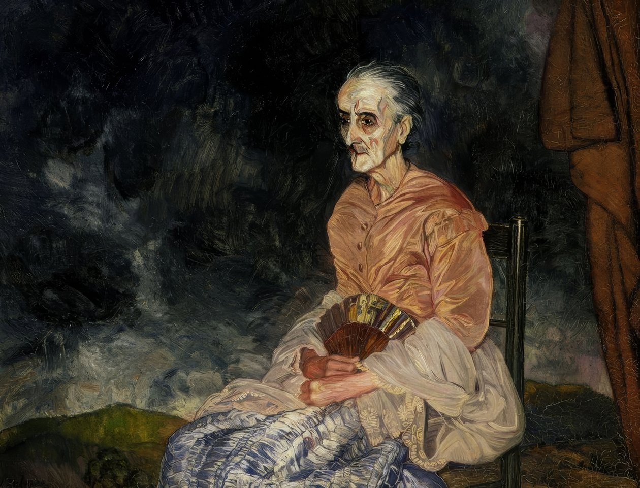 Doña Purita door Ignacio Zuloaga y Zabaleta