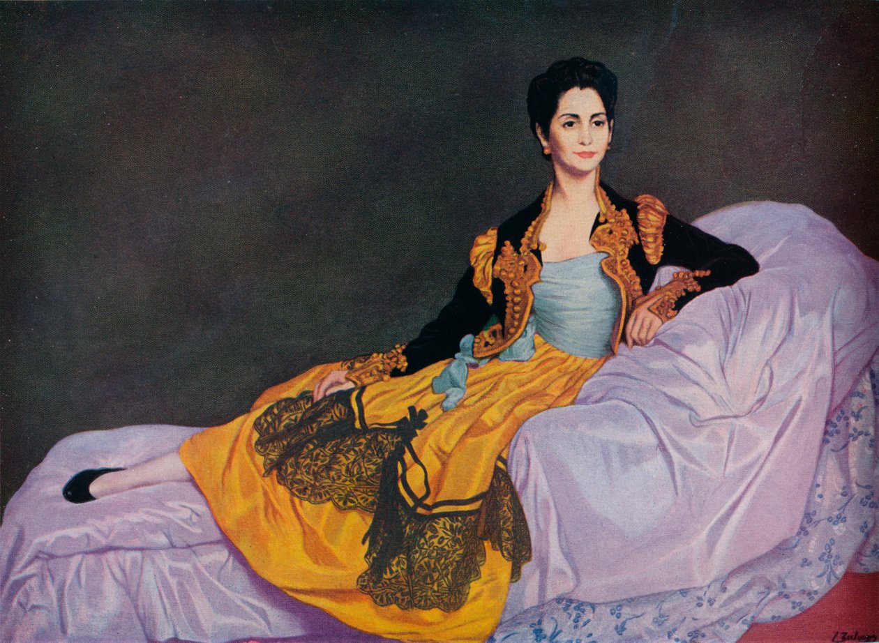 Markiezin de Merito, ca. 1916 door Ignacio Zuloaga y Zabaleta
