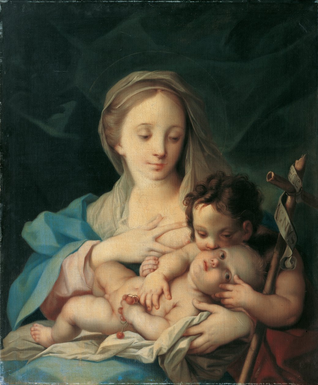 Maria met het kind en de Johannesjongen door Ignaz Stern