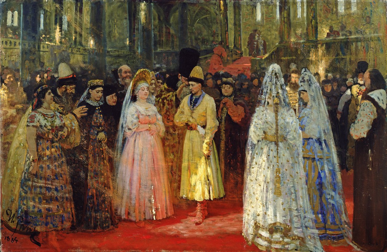De tsaar kiest een bruid, c.1886 door Ilya Efimovich Repin