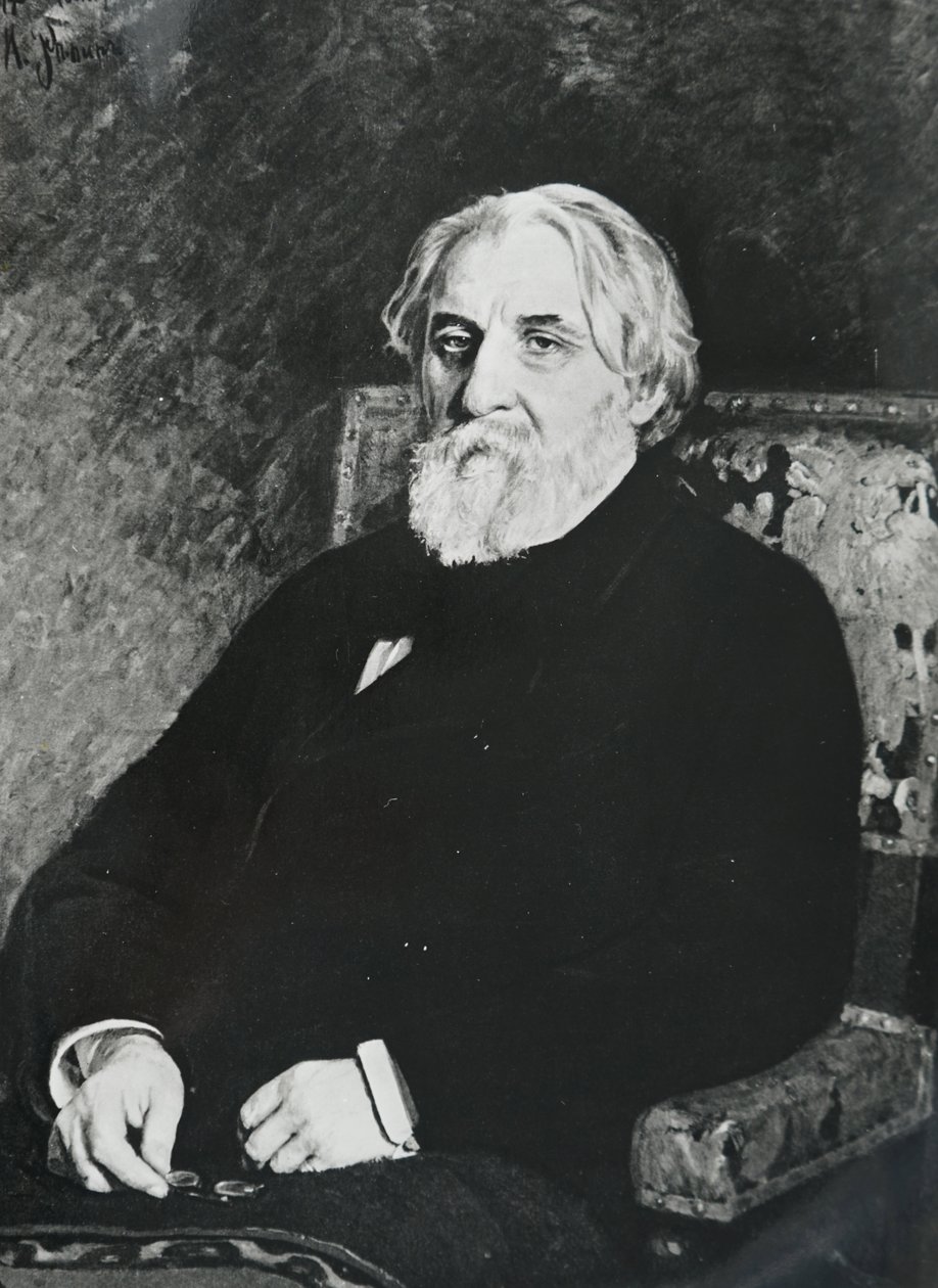 Ivan Sergejevitsj Toergenjev door Ilya Efimovich (after) Repin
