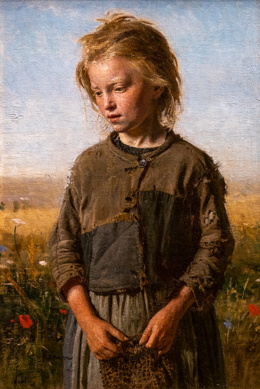 Vissersdochter door Ilya Efimovich Repin