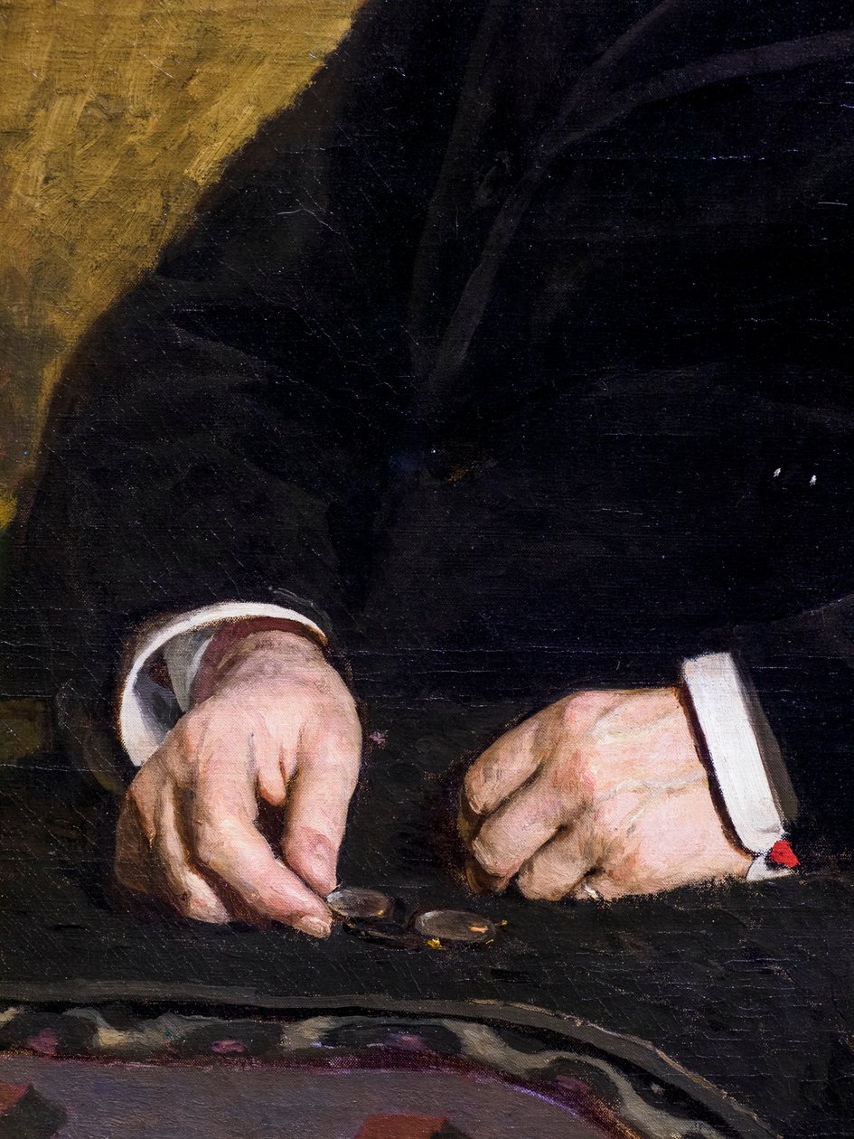 IVAN TURGENEV (detail) door Ilya Efimovich Repin