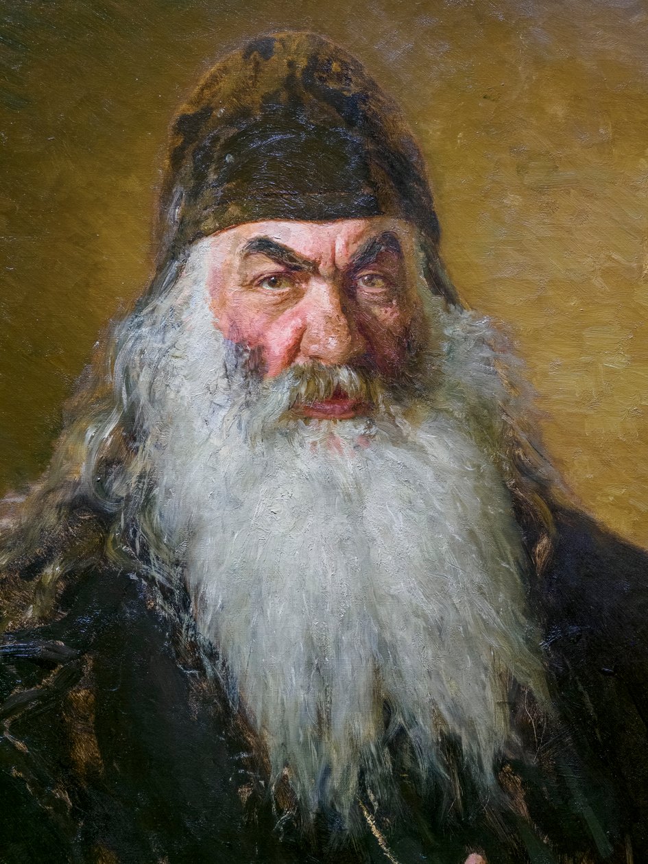 De aartsdiaken (detail) door Ilya Efimovich Repin