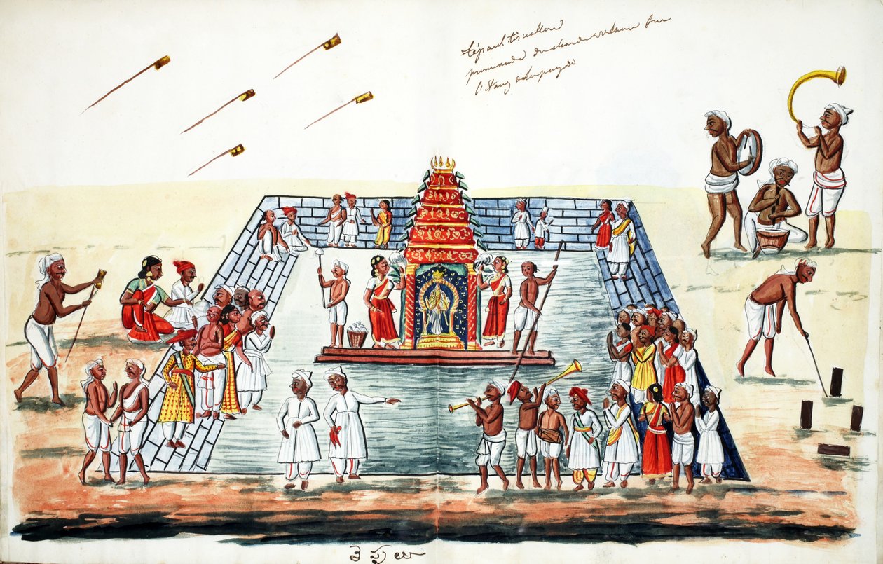 Ceremonie door Indian School