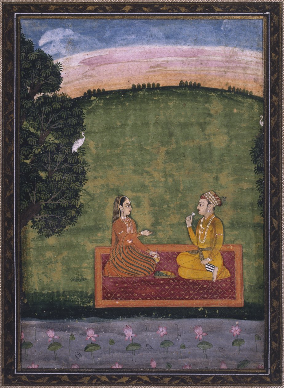 Koppel in een landschap door Indian School