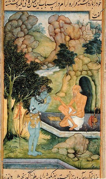 In. 05,f.304v Bringisa en Siva door Indian School