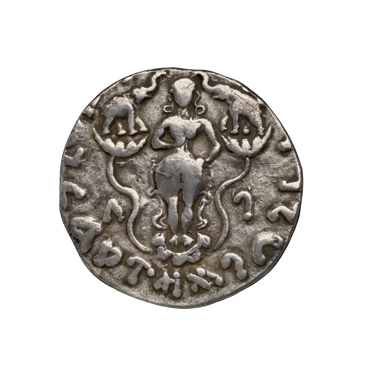 Indo-Scythische munt, 20 v.Chr. (zilver) door Indian School