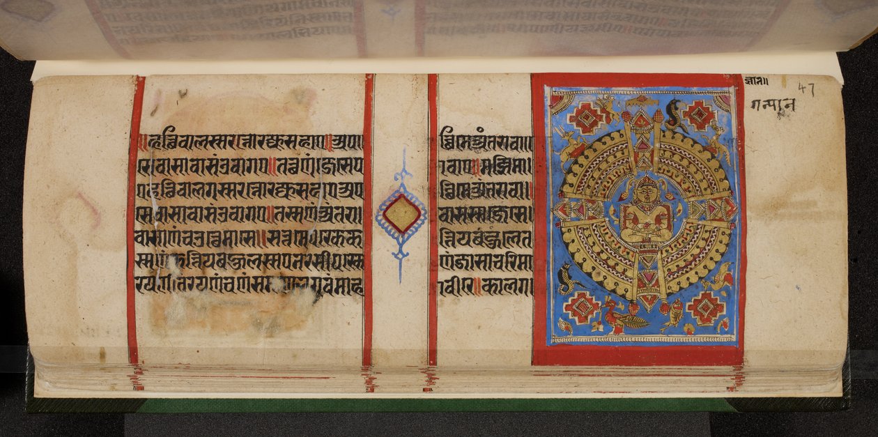 Kalpasutra folio met Samavasarana door Indian School