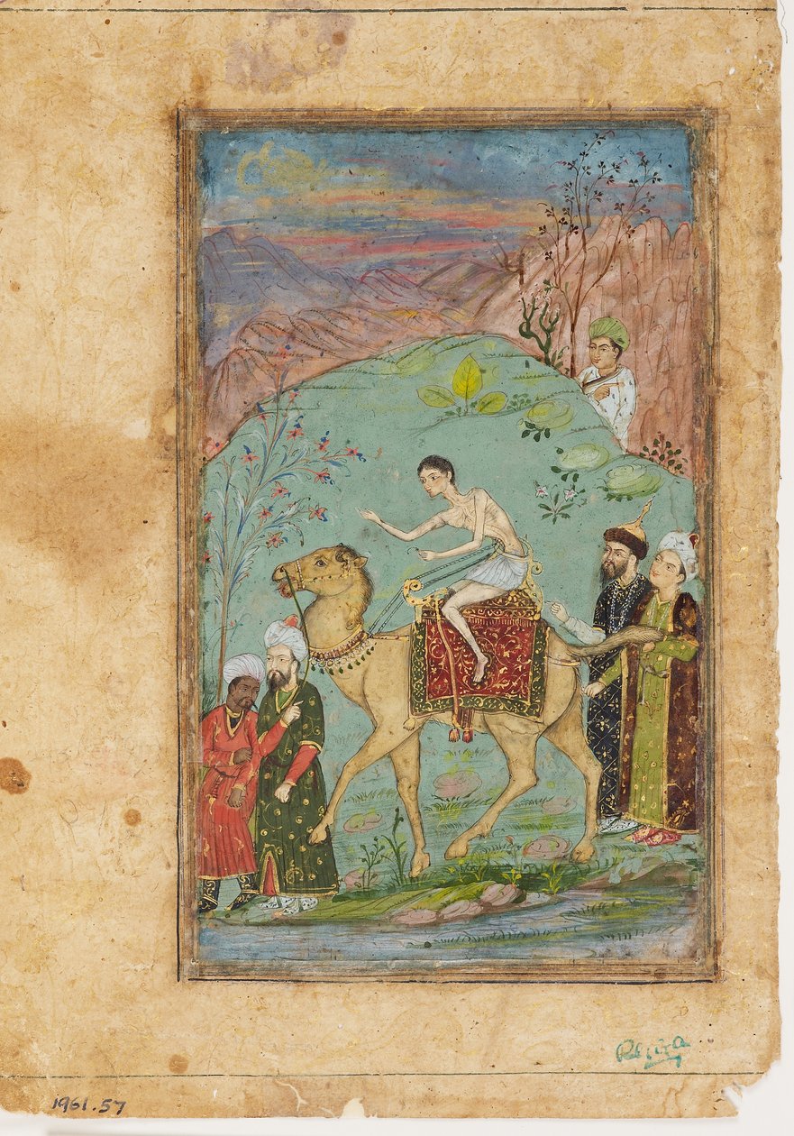 Majnun op een kameel door Indian School
