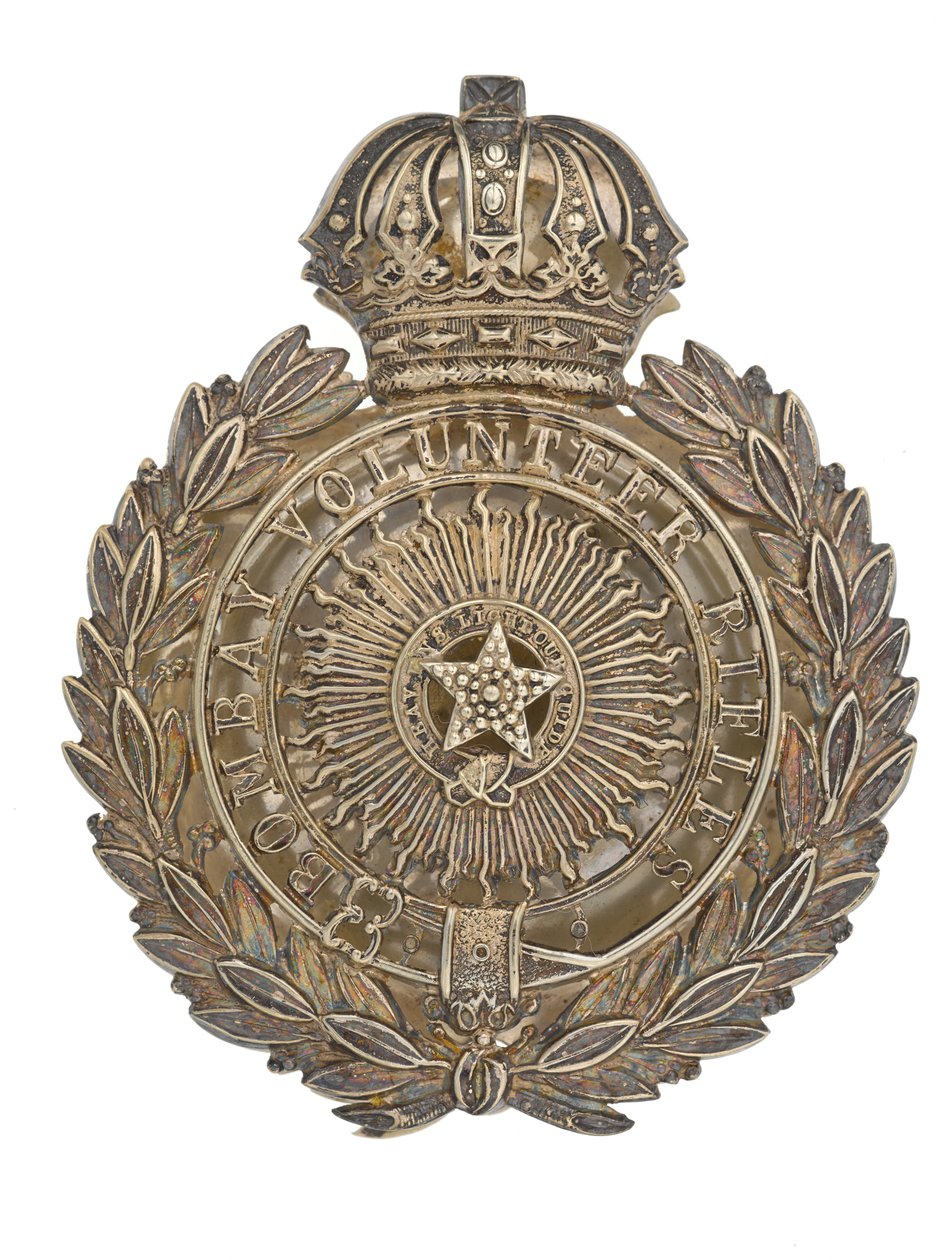 Zakriemplaat, Bombay Volunteer Rifles, 1877-1901 door Indian School
