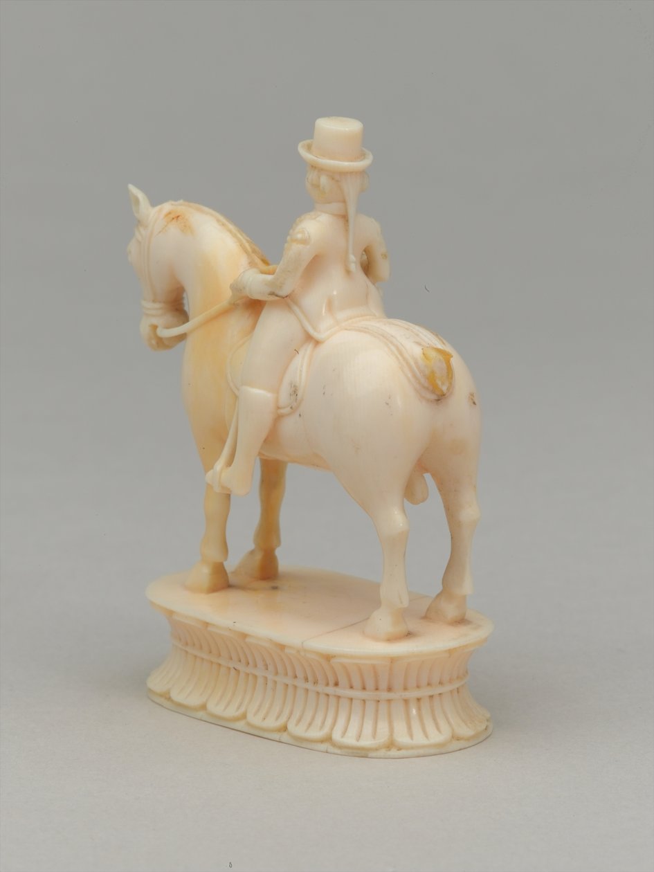 Witte ridder, schaakstuk, India, ca. 1820 door Indian School