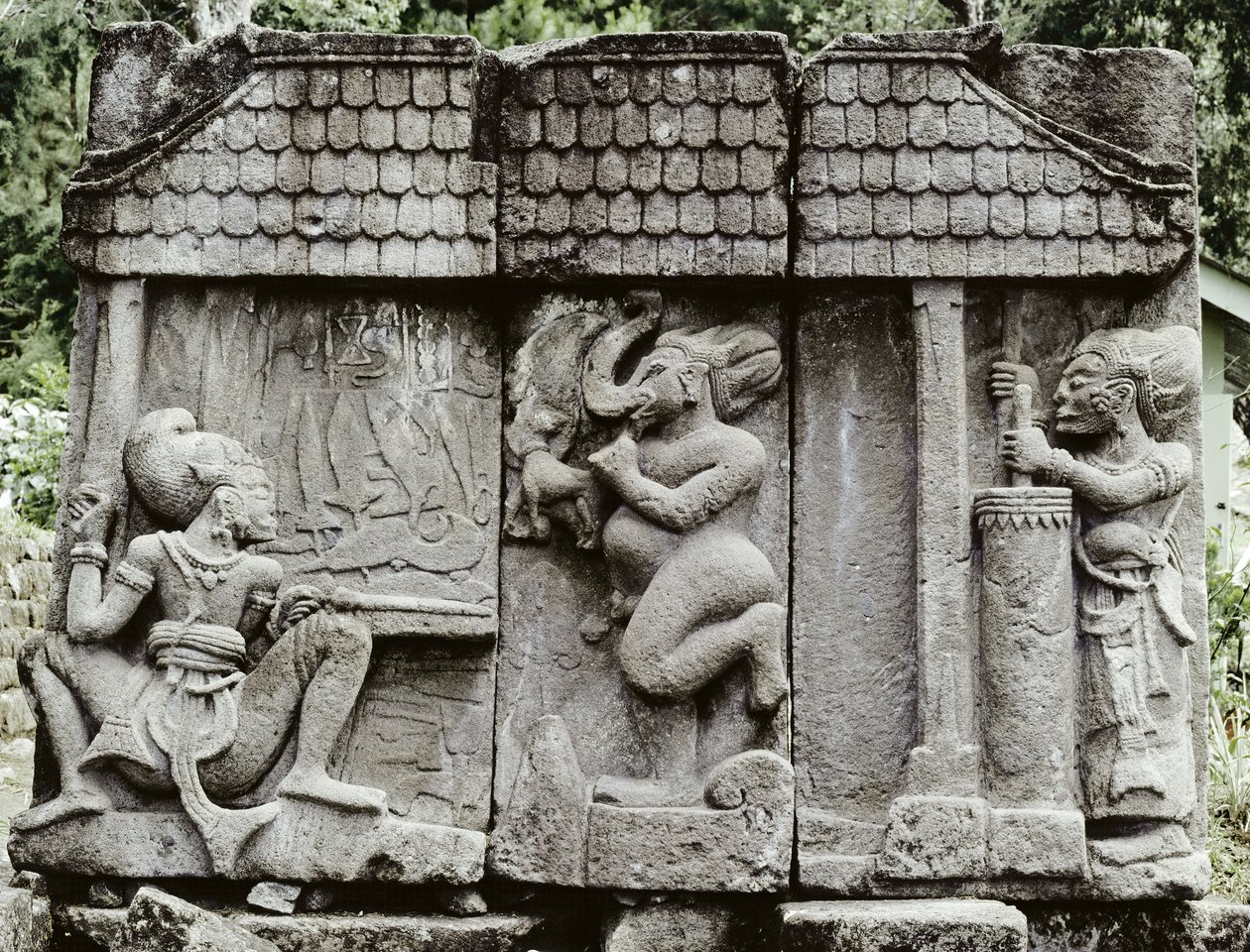Smederij scène door Indonesian School