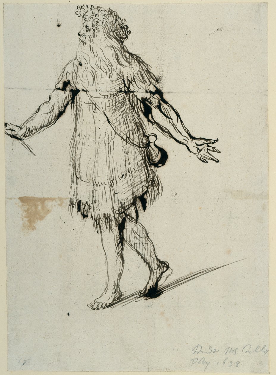 Een druïde, c.1638 door Inigo Jones