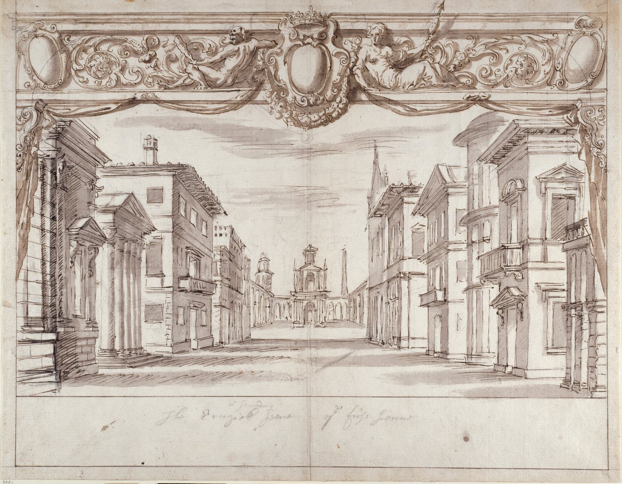 Tragische scène door Inigo Jones