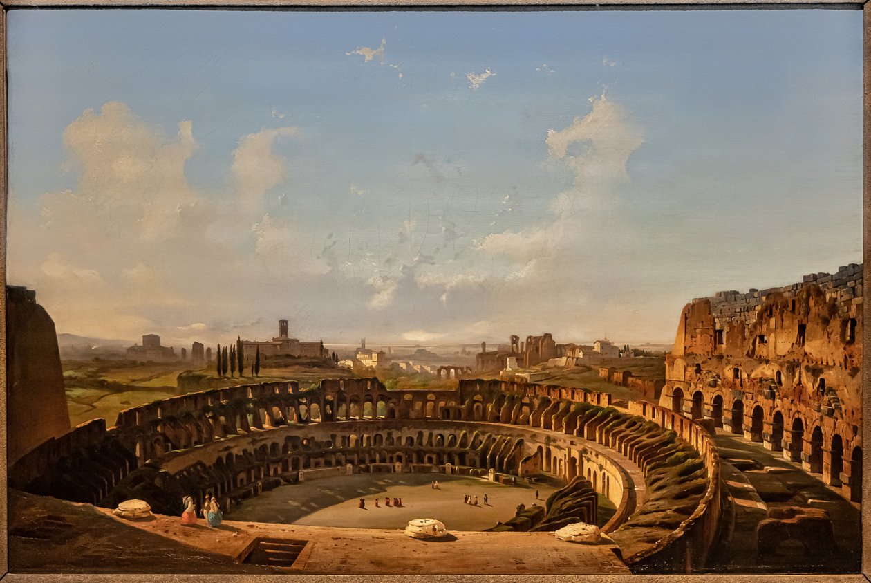 Interieur van het Colosseum door Ippolito Caffi
