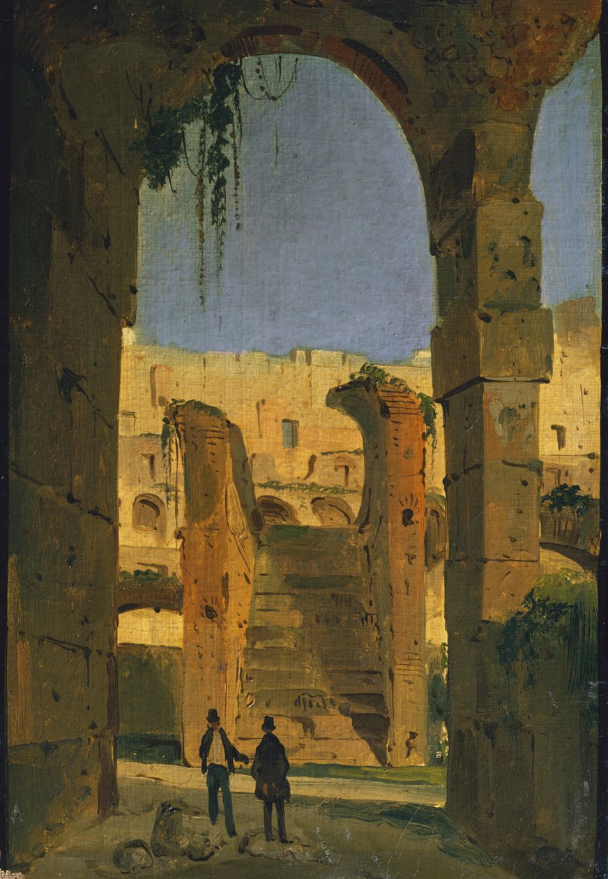 Romeinse ruïnes door Ippolito Caffi