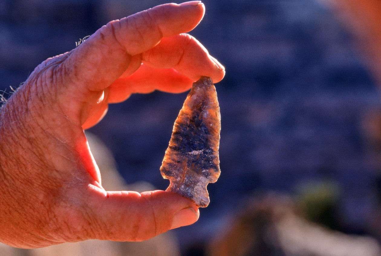 Oude Anasazi-pijlpunt, Utah door Ira Block