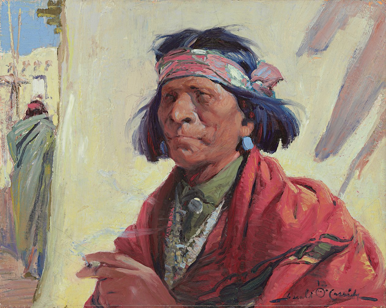 Taos Indiaan door Ira Diamond Gerald Cassidy