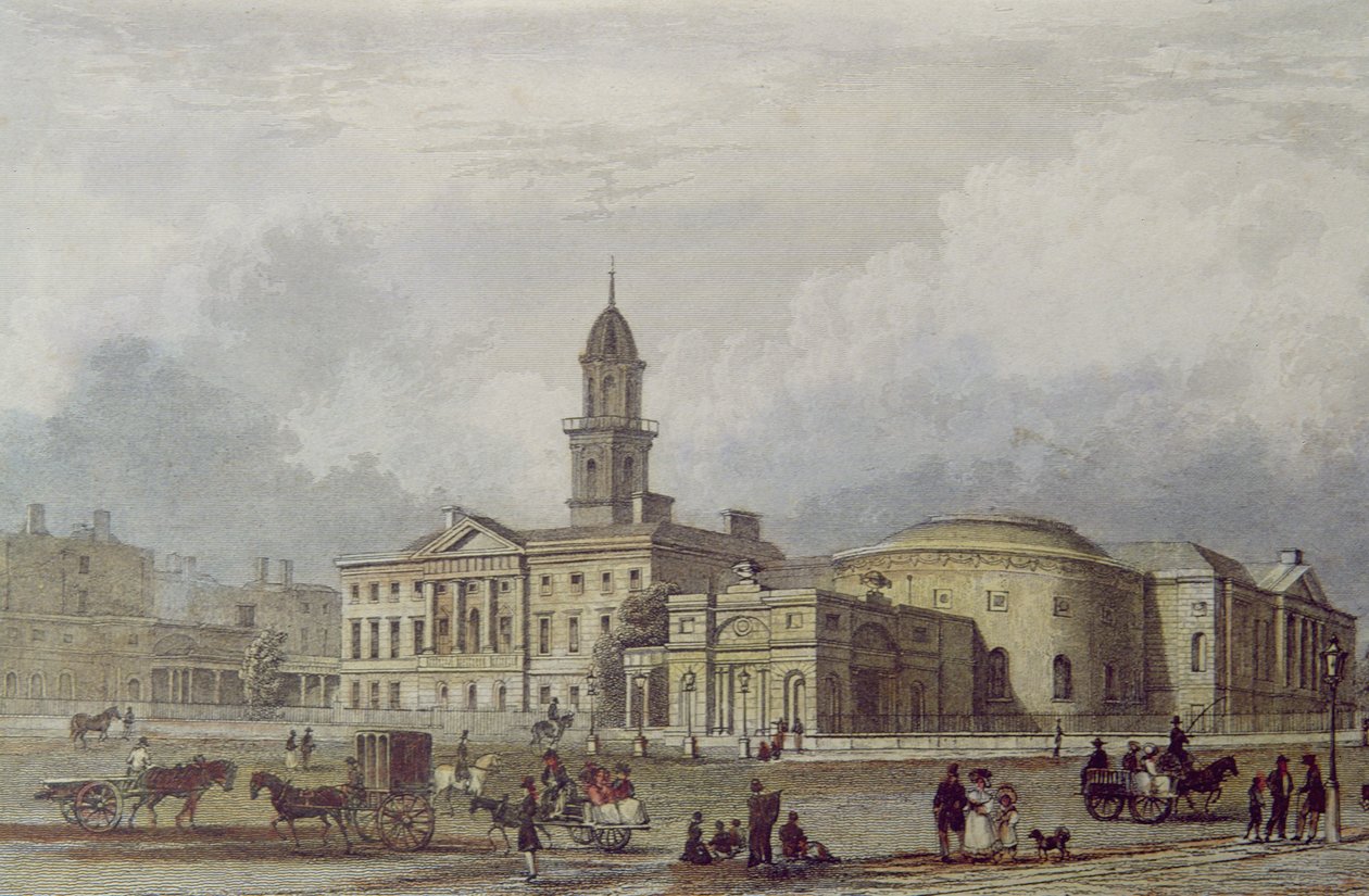 Het Rotunda Ziekenhuis, Dublin door Irish School