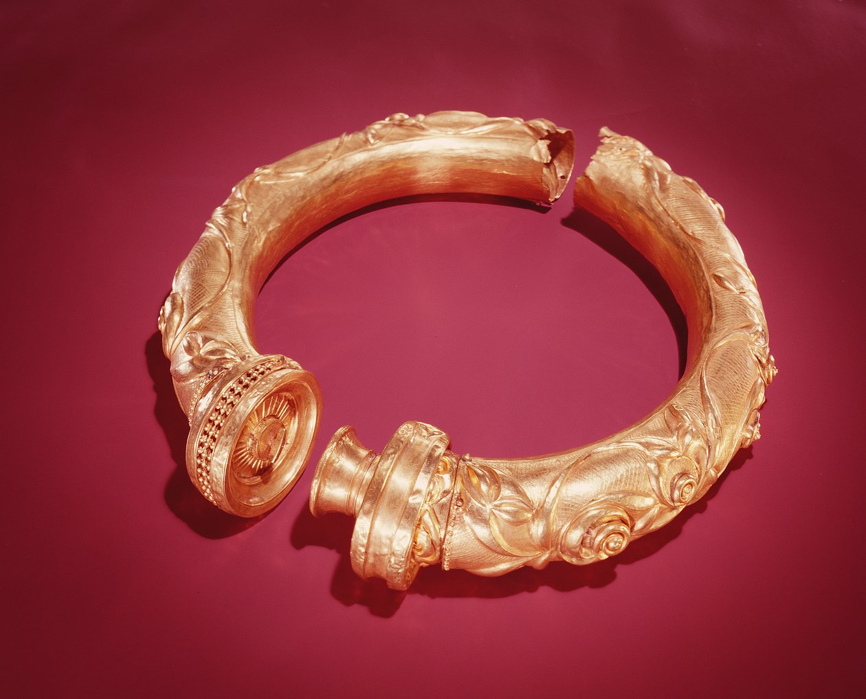 Halsband, Broighter, County Derry, vroege ijzertijd (goud) door Iron Age