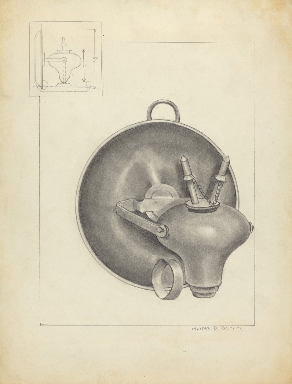 Lamp door Irving D. Genin