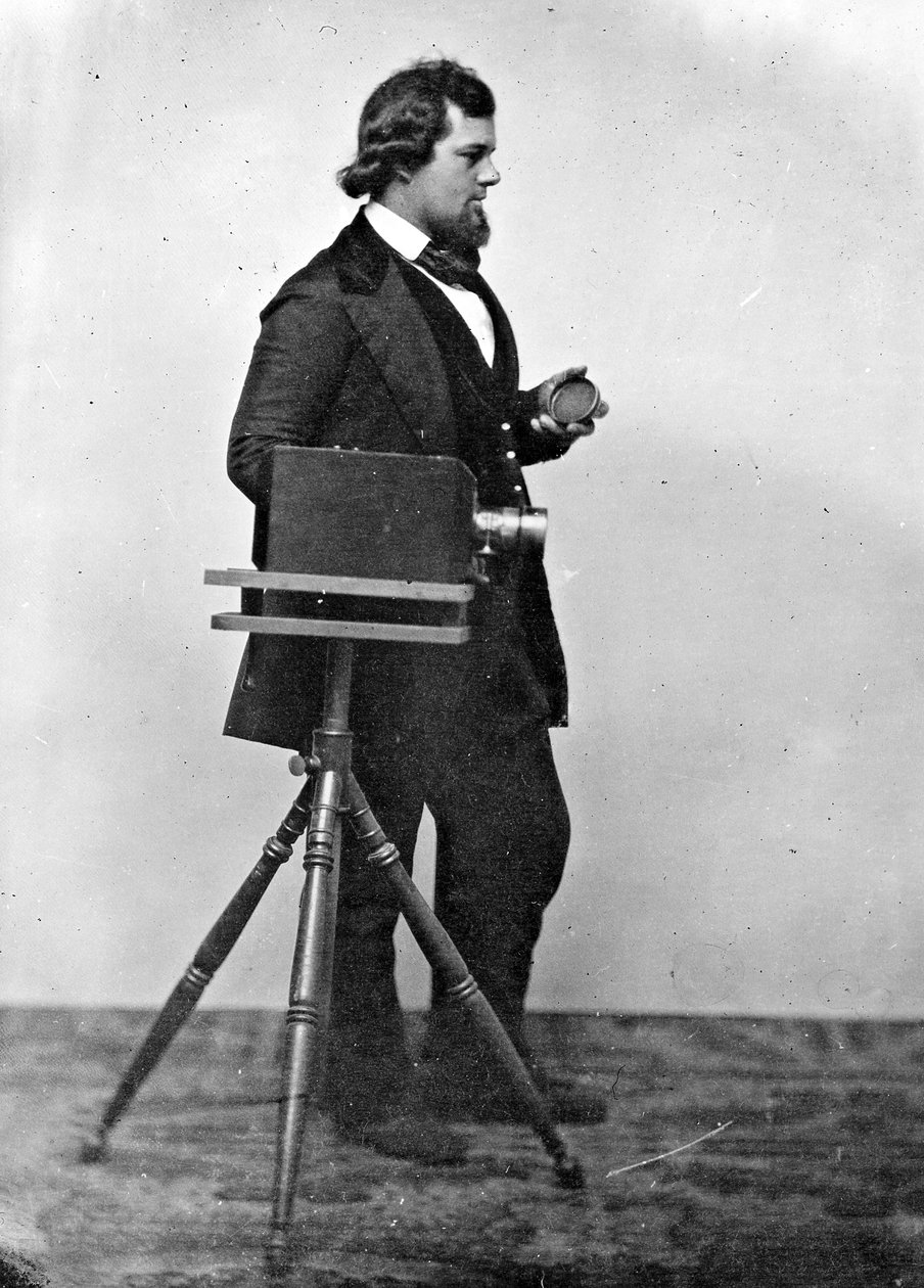 Zelfportret, c.1869 door Isaac Augustus Wetherby