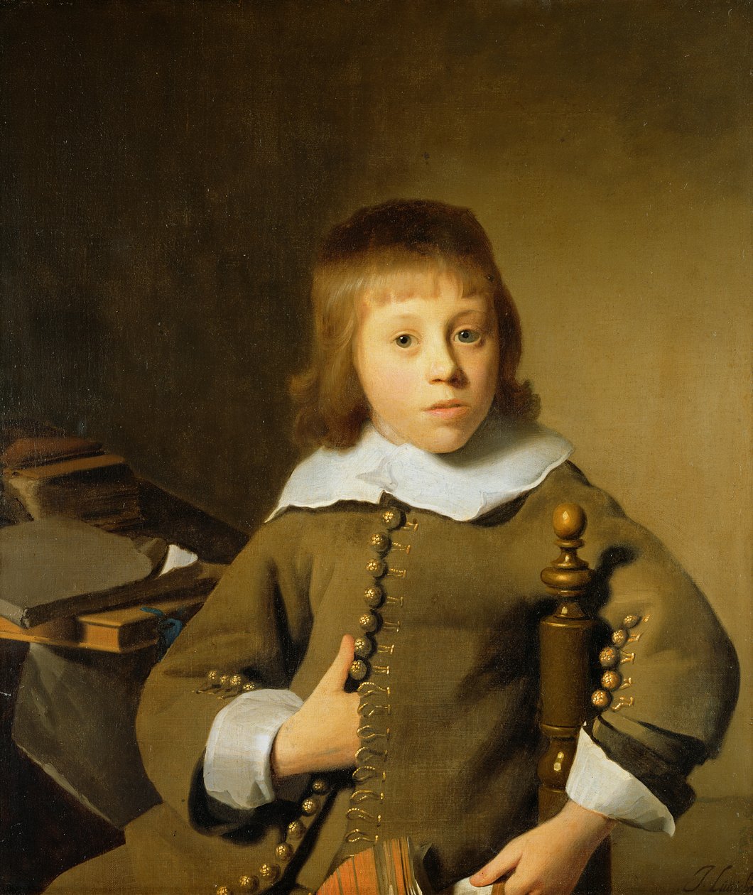 Portret van een jonge jongen door Isaac Luttichuys