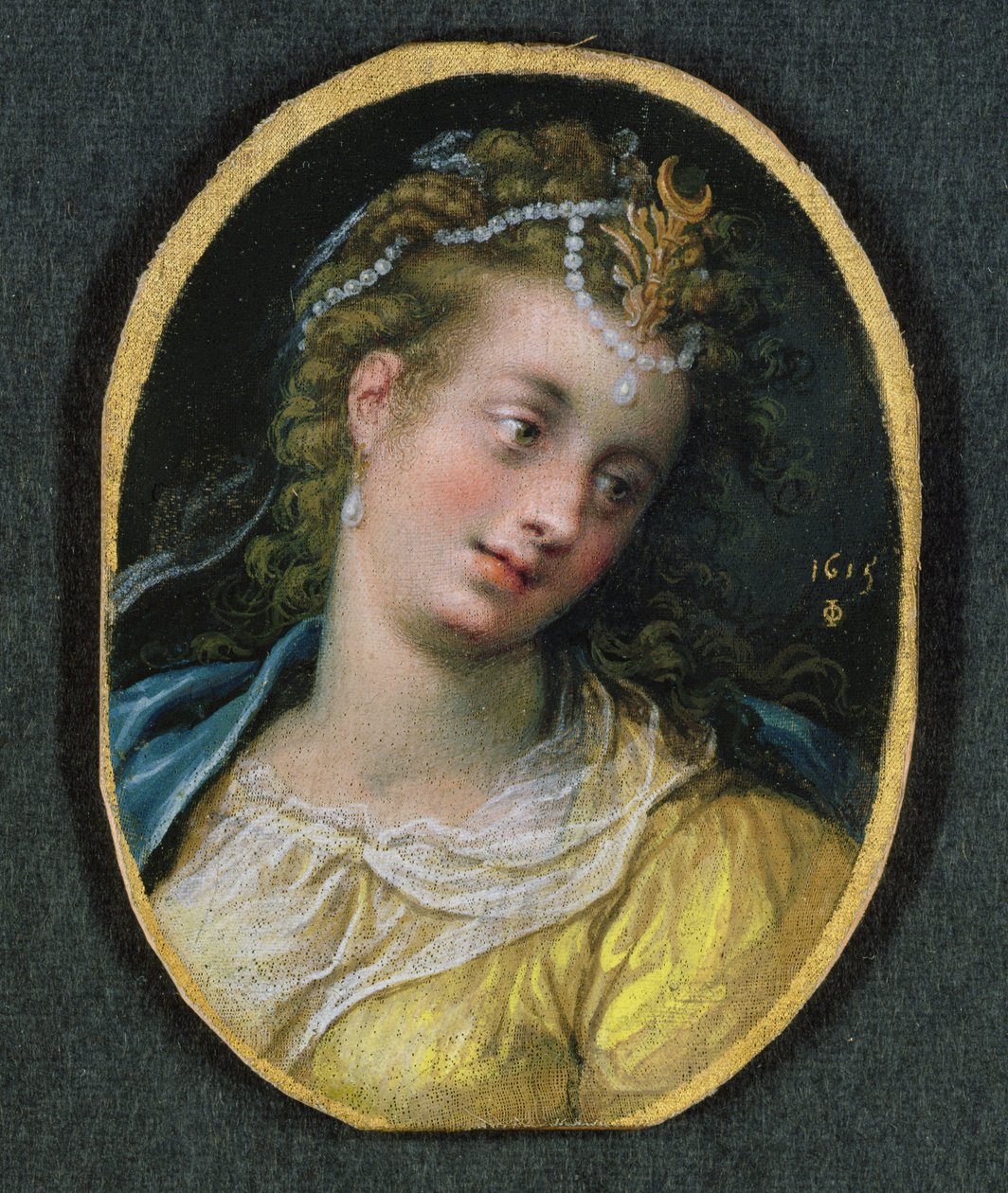 Diana, 1615 door Isaac Oliver