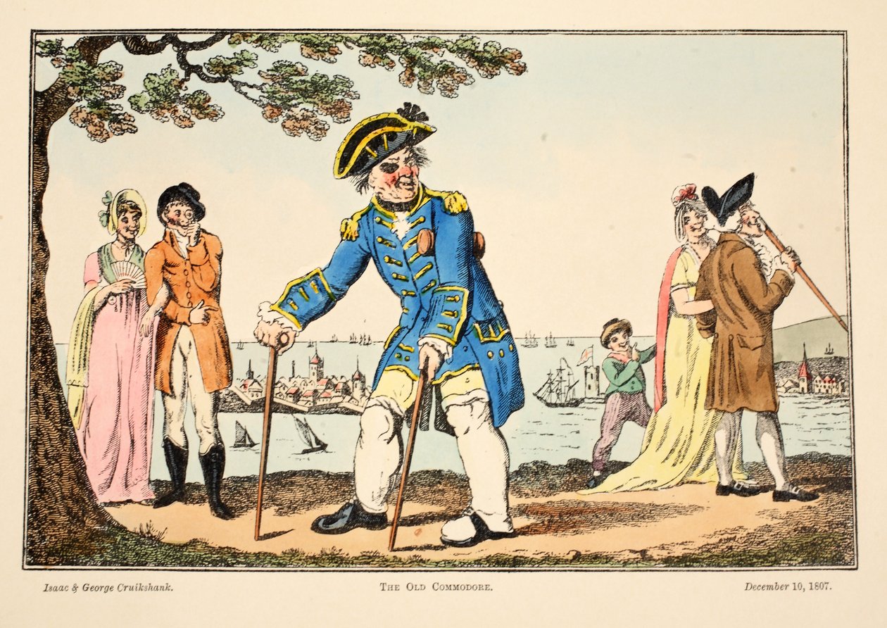 De Oude Commandant, 1807 door Isaac, Robert and George Cruikshank