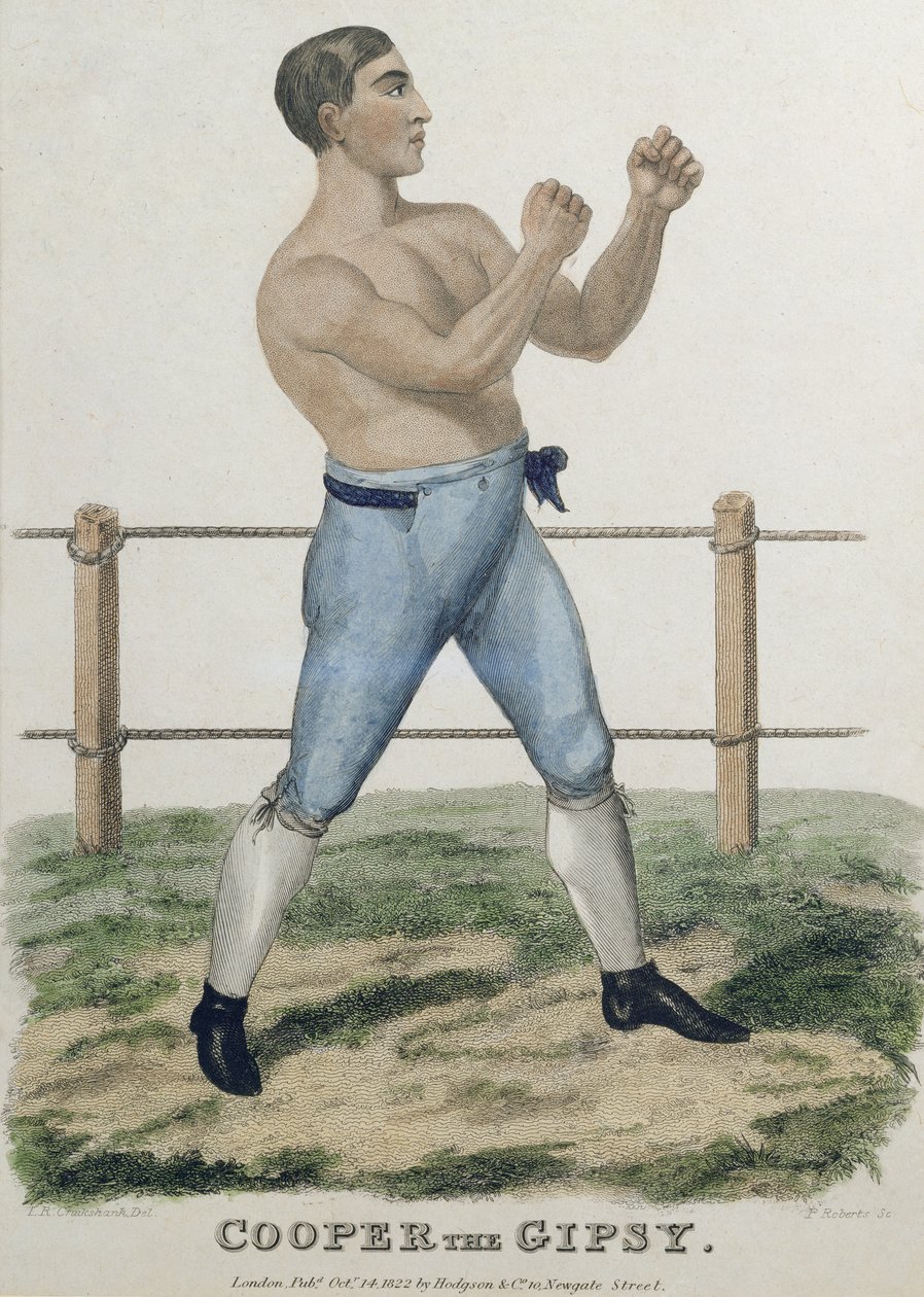 Cooper de Zigeuner, gegraveerd door P. Roberts, gepubliceerd 1822 door Isaac Robert Cruikshank
