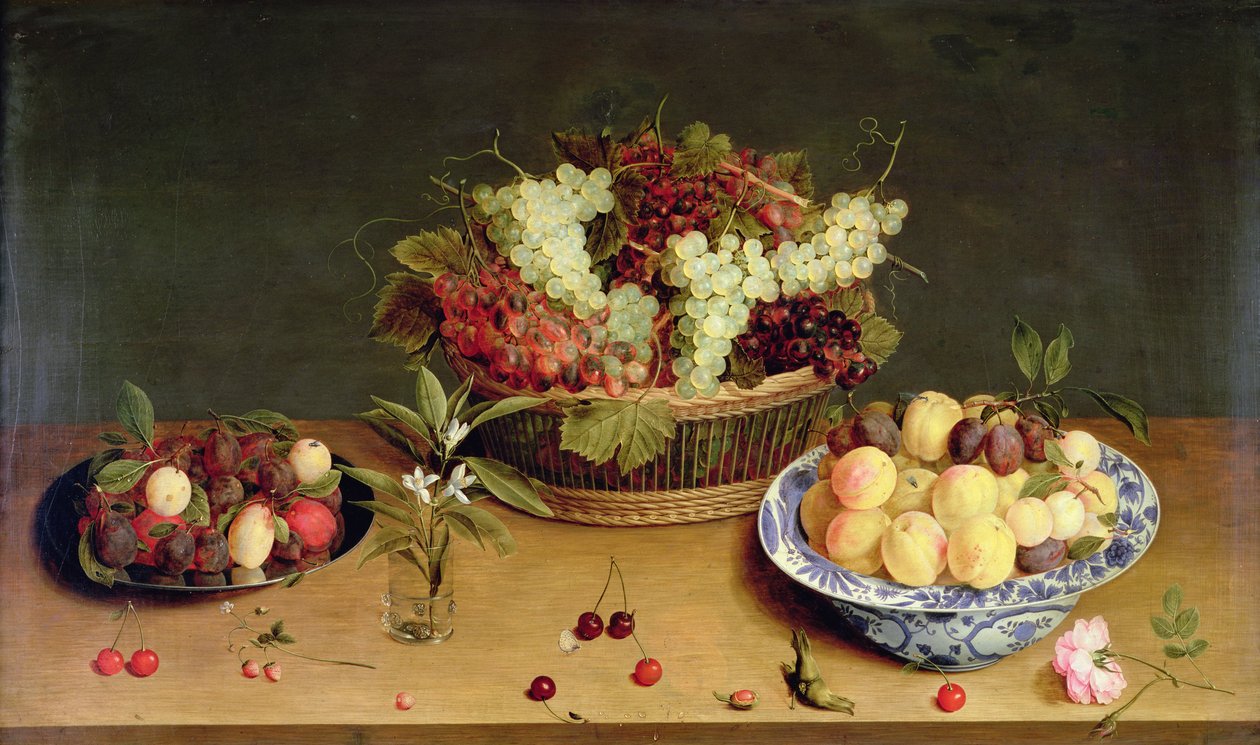 Fruit en Bloemen door Isaac Soreau