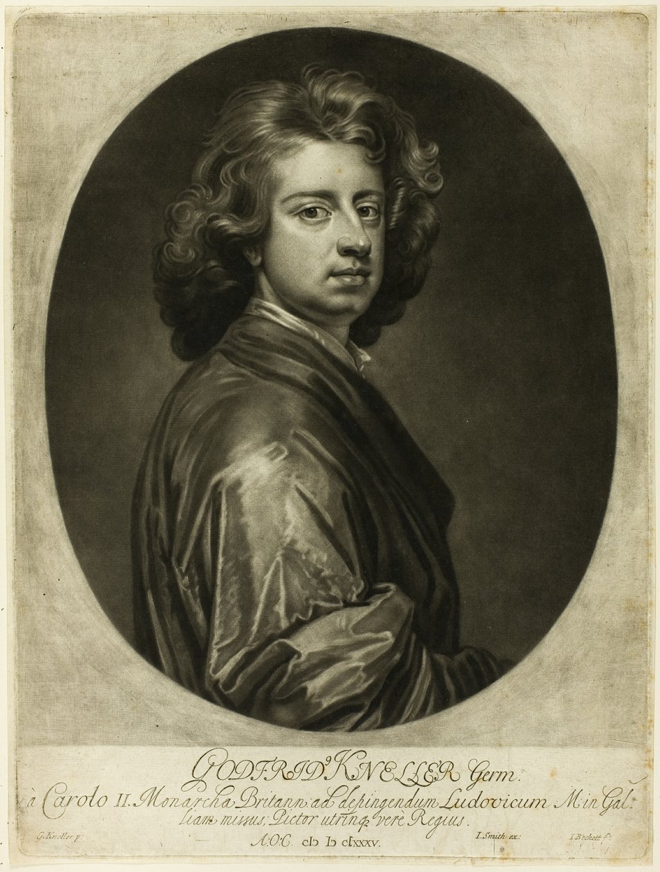 Portret van Godfrey door Isaac Beckett