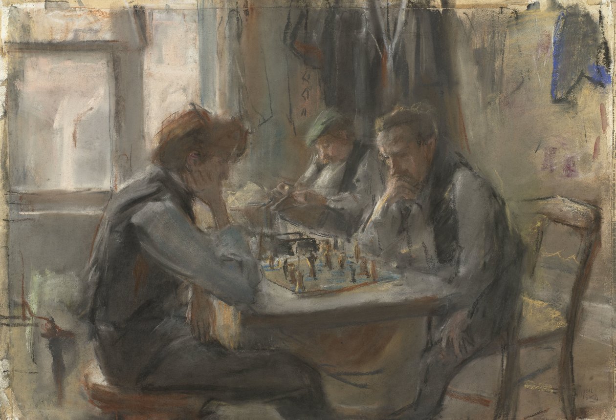 De schaakspelers door Isaac Israels