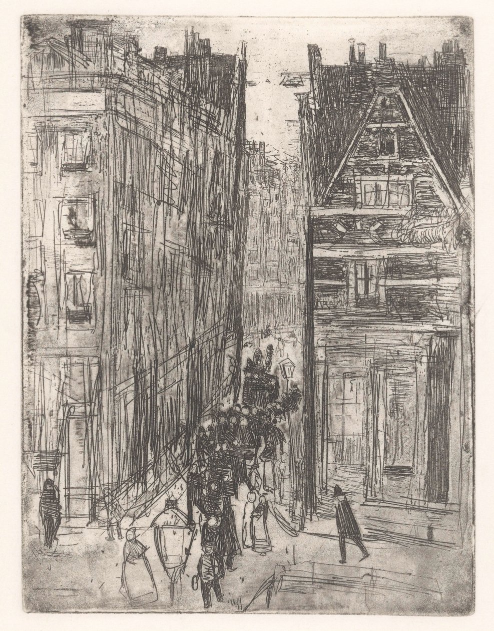Gasthuismolensteeg in Amsterdam door Isaac Israels