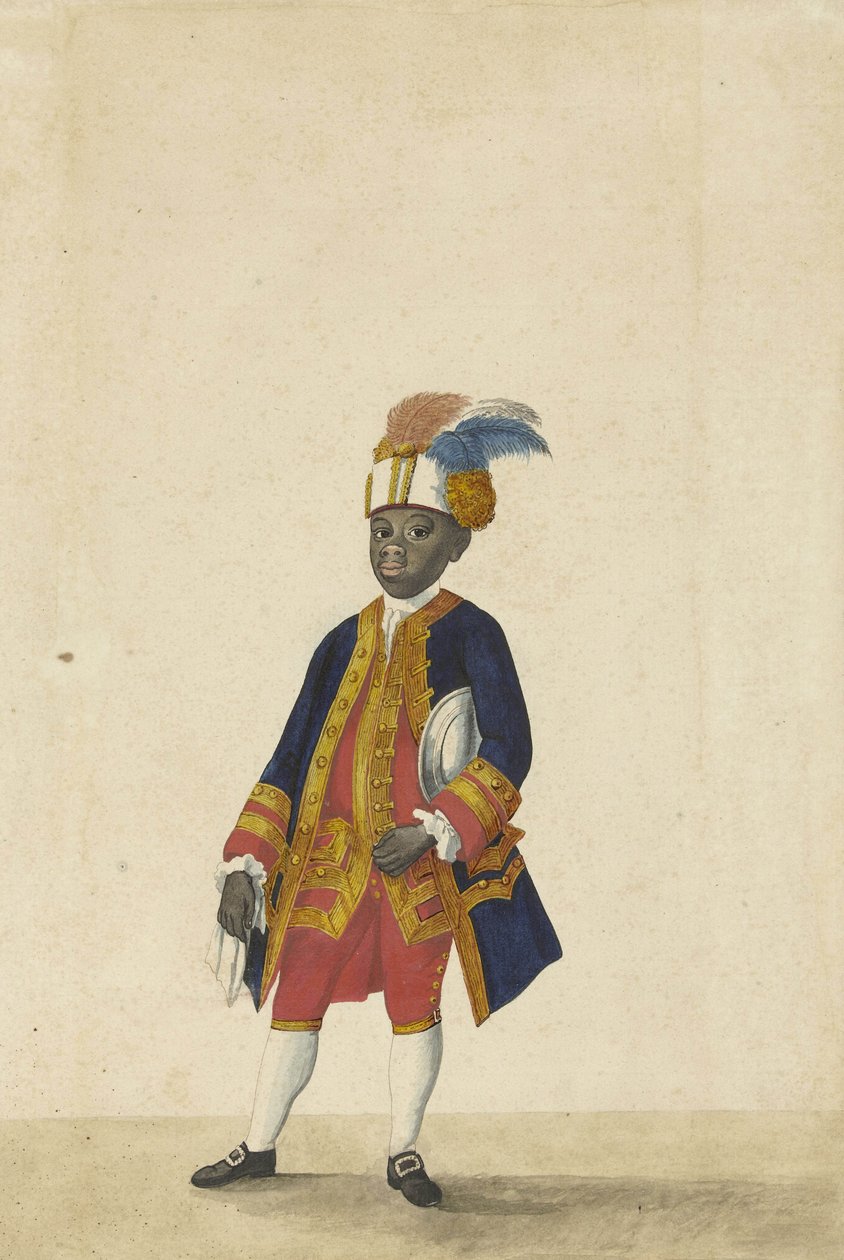 Dienaar in livrei (Cupido) door Isaac Lodewijk La Fargue