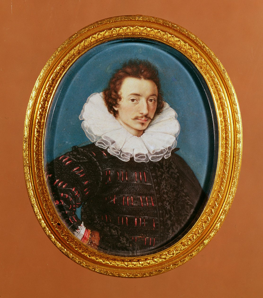 Zelfportret (miniatuur) door Isaac Oliver