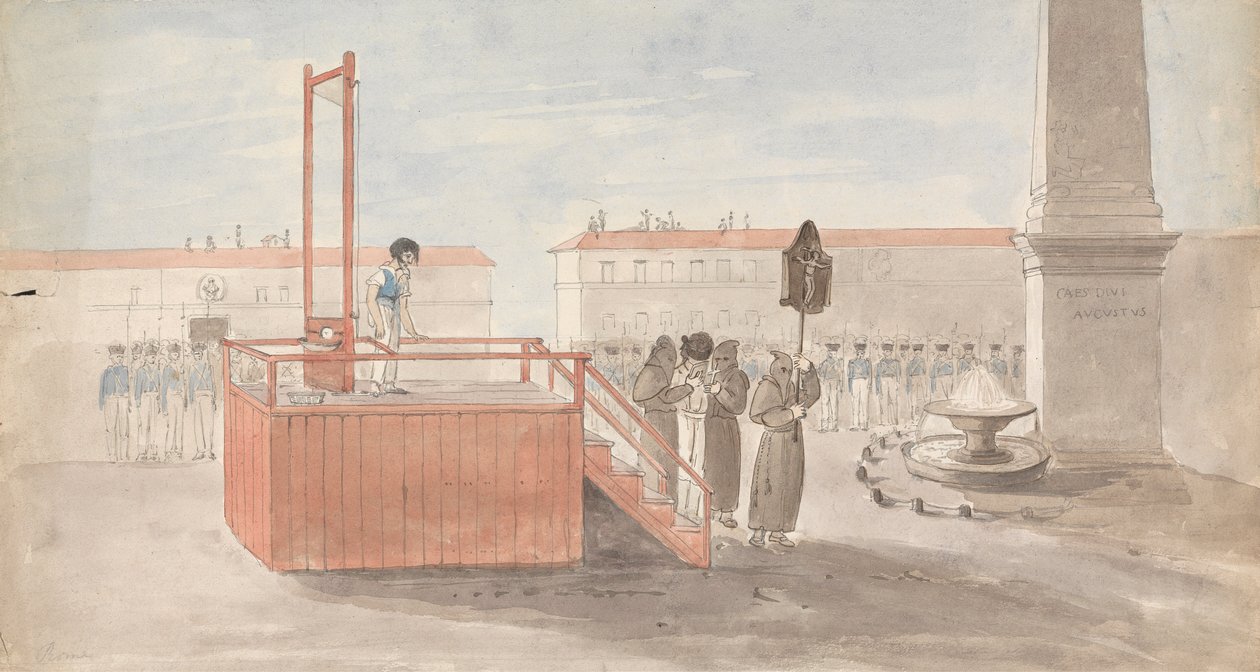 Een executie, Rome door Isaac Weld