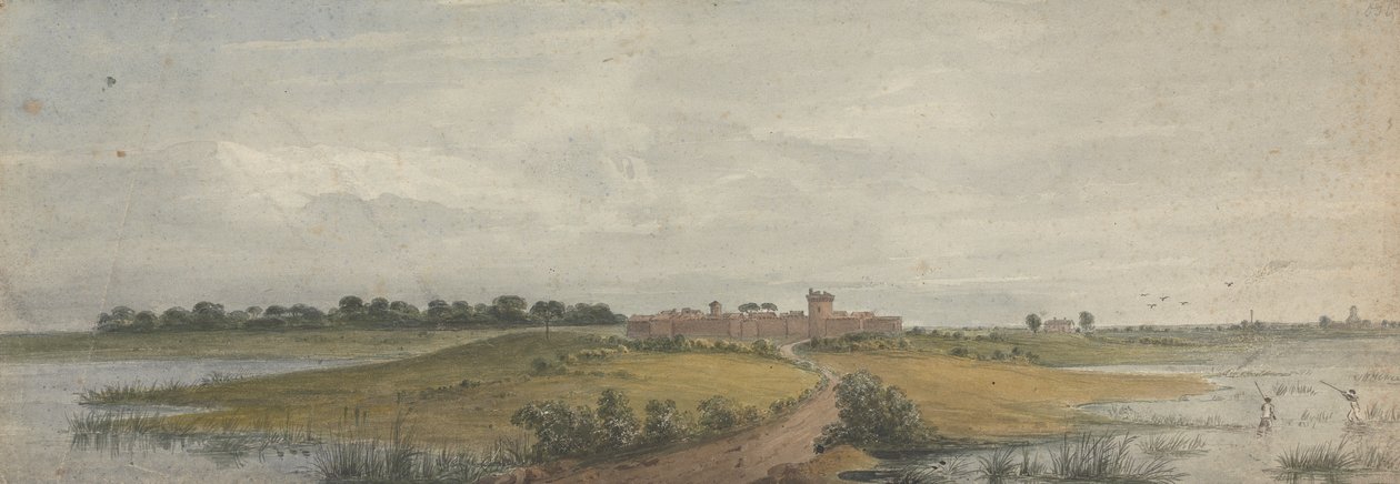 Kasteel van Ostia en Porte Trojan door Isaac Weld